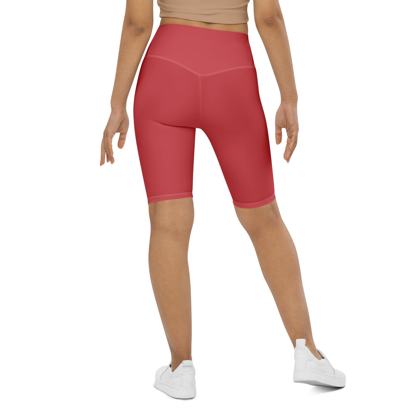 Rose Gold High-Rise Biker Shorts - Activewear Well