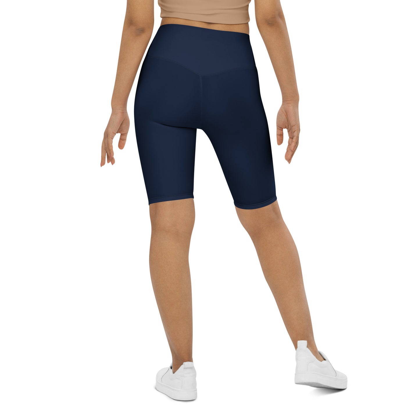 Navy High-Rise Biker Shorts - Activewear Well