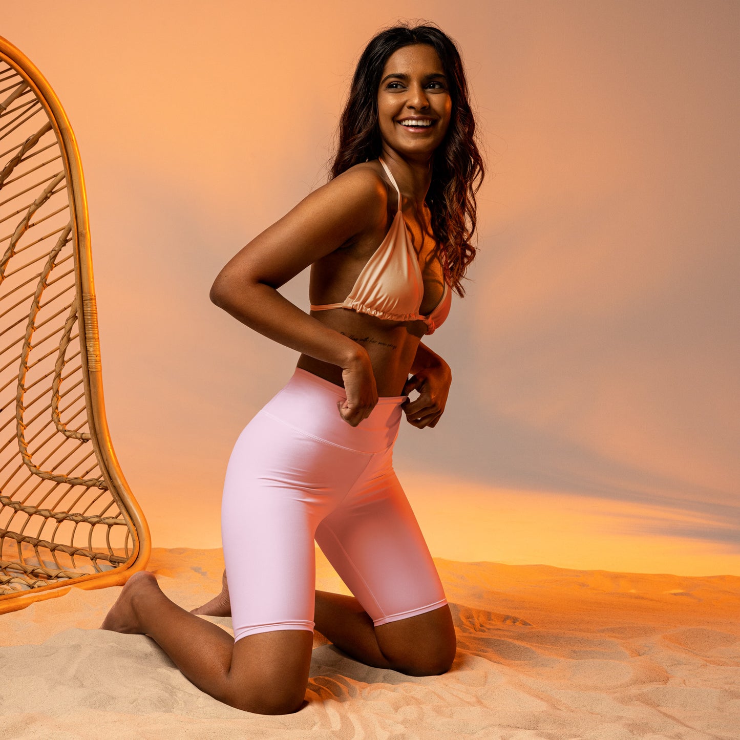 Lilac High-Rise Biker Short - Activewear Well