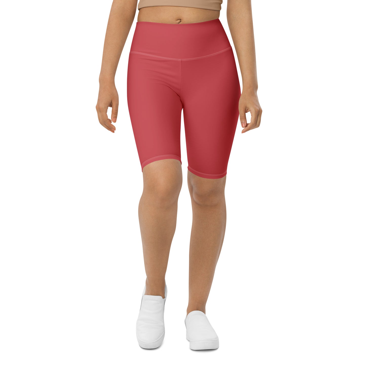 Rose Gold High-Rise Biker Shorts - Activewear Well