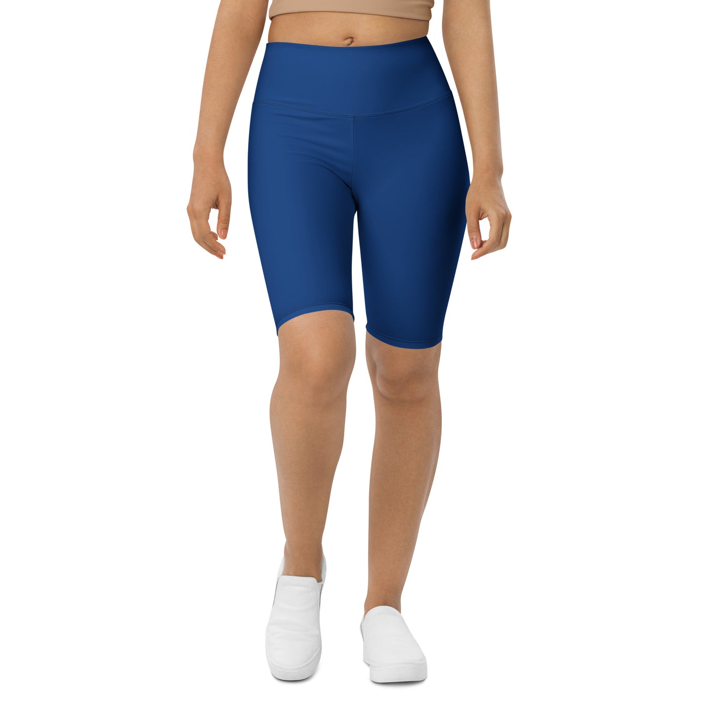 Royal Blue High-Rise Biker Shorts - Activewear Well