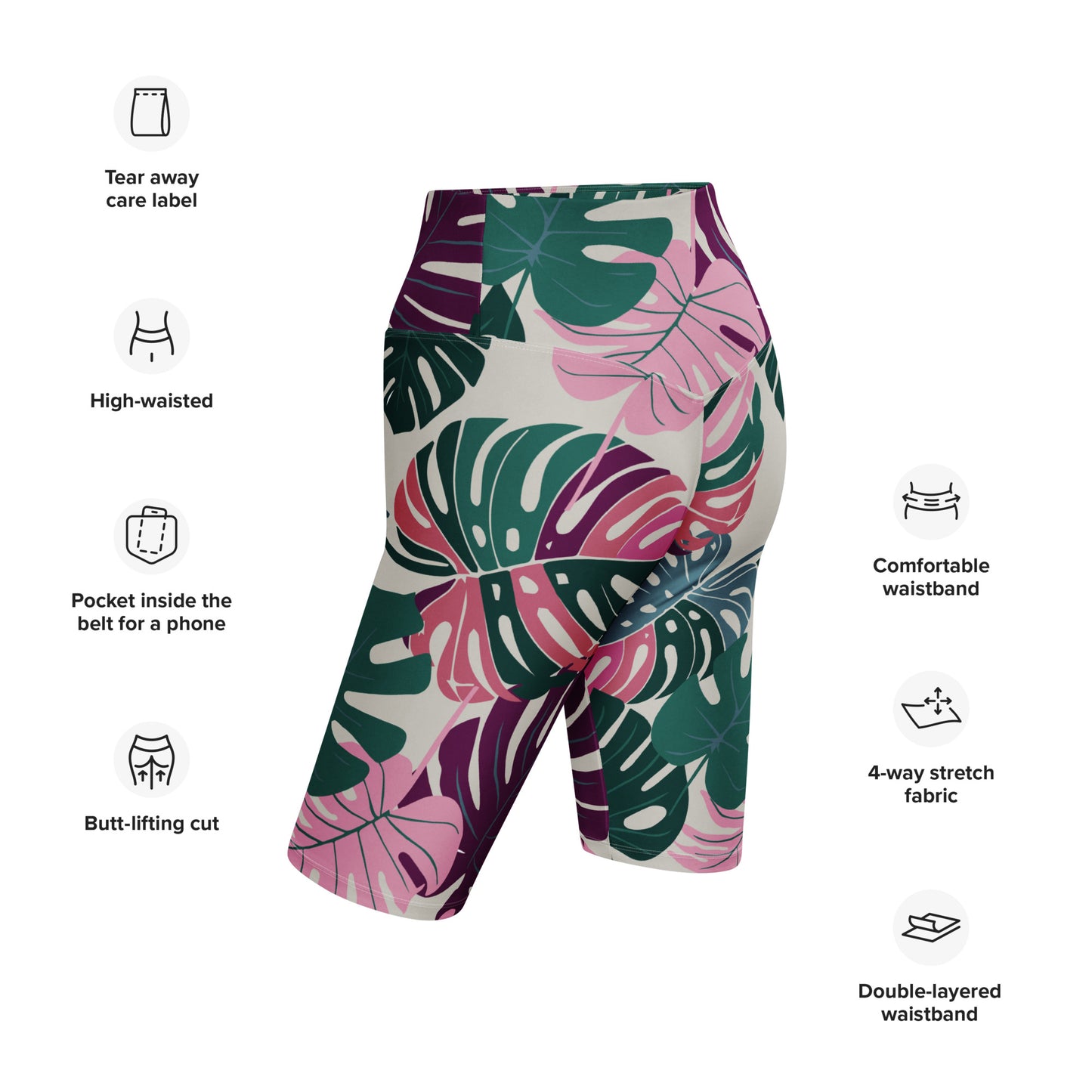 Amalia High-Rise Biker Shorts - Activewear Well