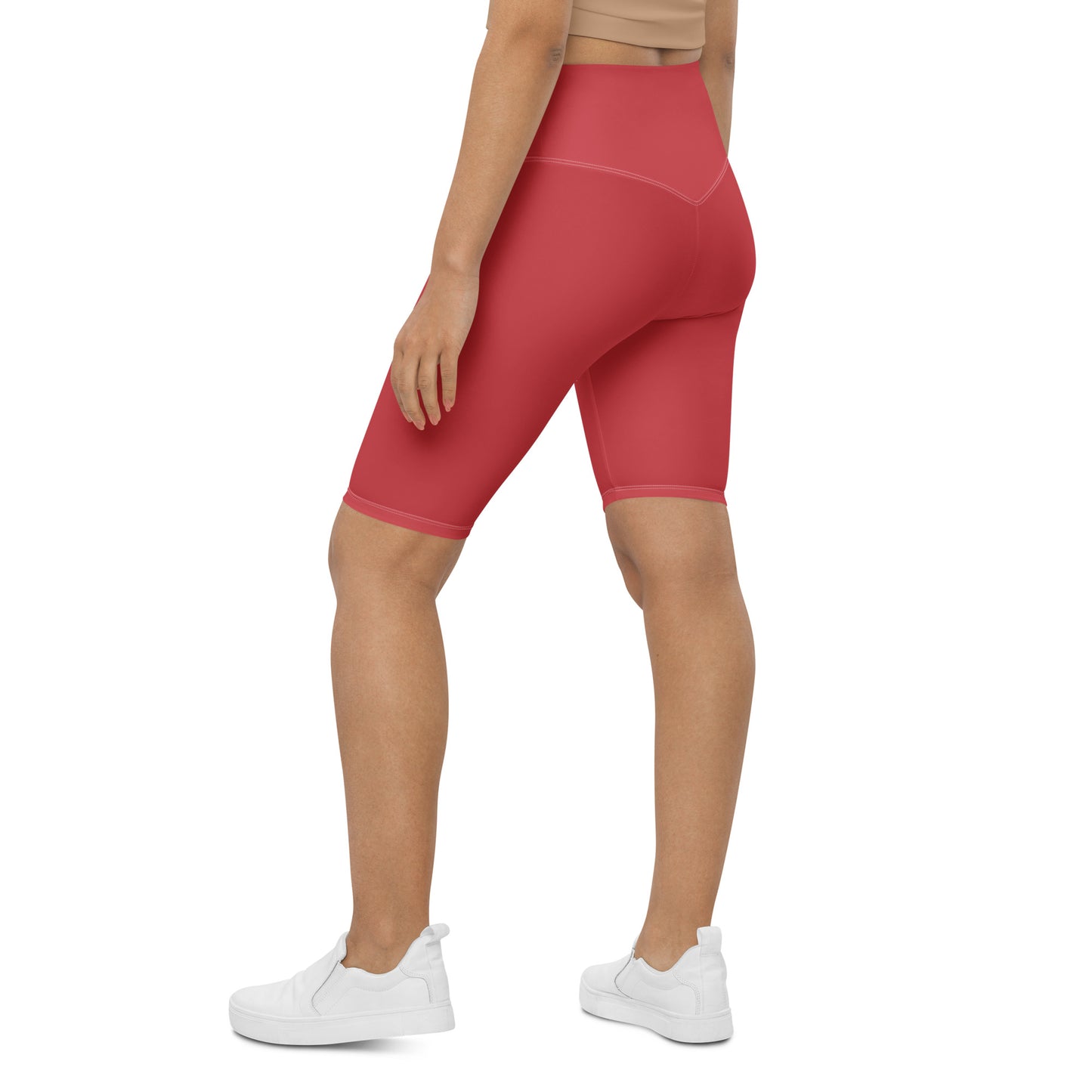 Rose Gold High-Rise Biker Shorts - Activewear Well