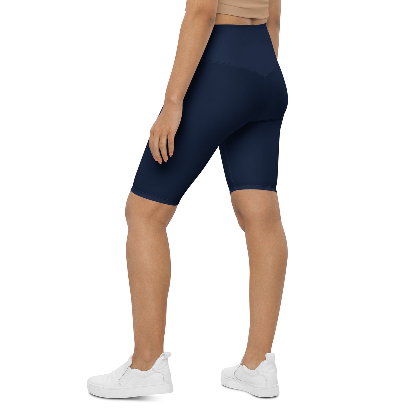Navy High-Rise Biker Shorts - Activewear Well