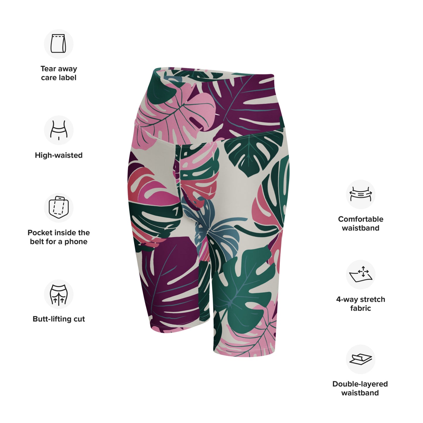 Amalia High-Rise Biker Shorts - Activewear Well
