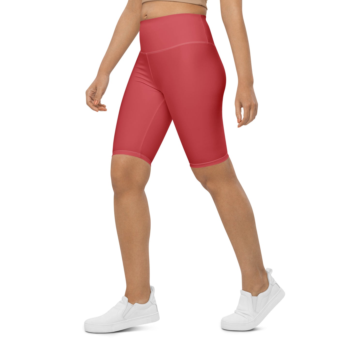 Rose Gold High-Rise Biker Shorts - Activewear Well
