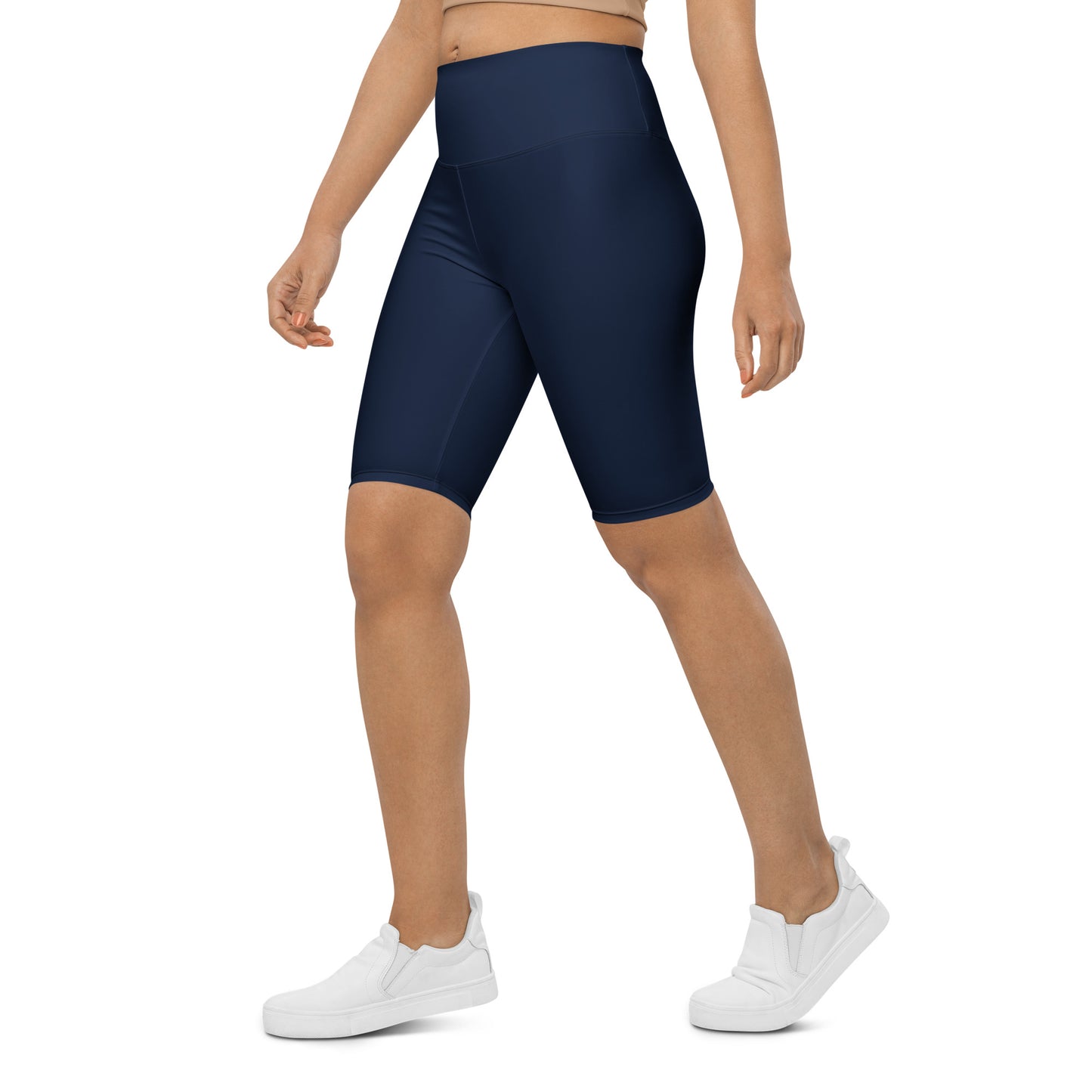 Navy High-Rise Biker Shorts - Activewear Well