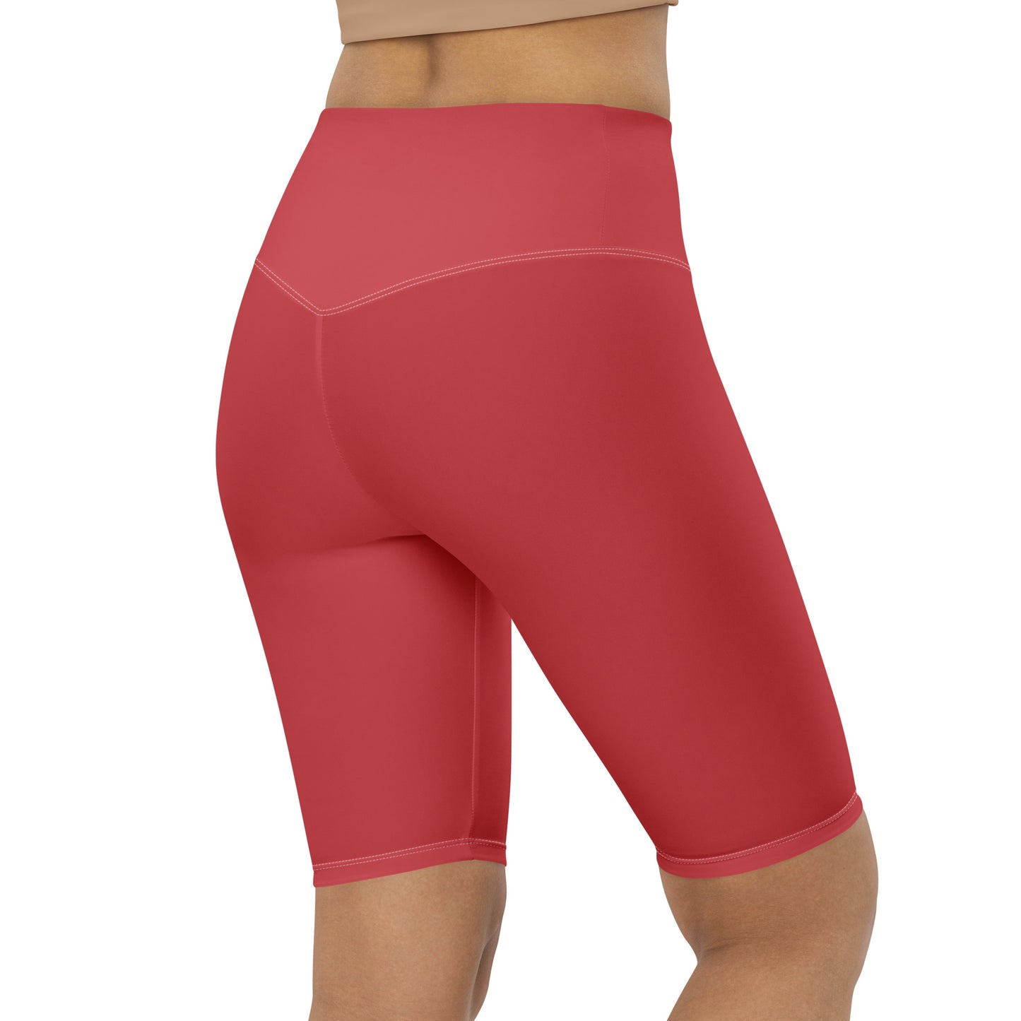 Rose Gold High-Rise Biker Shorts - Activewear Well