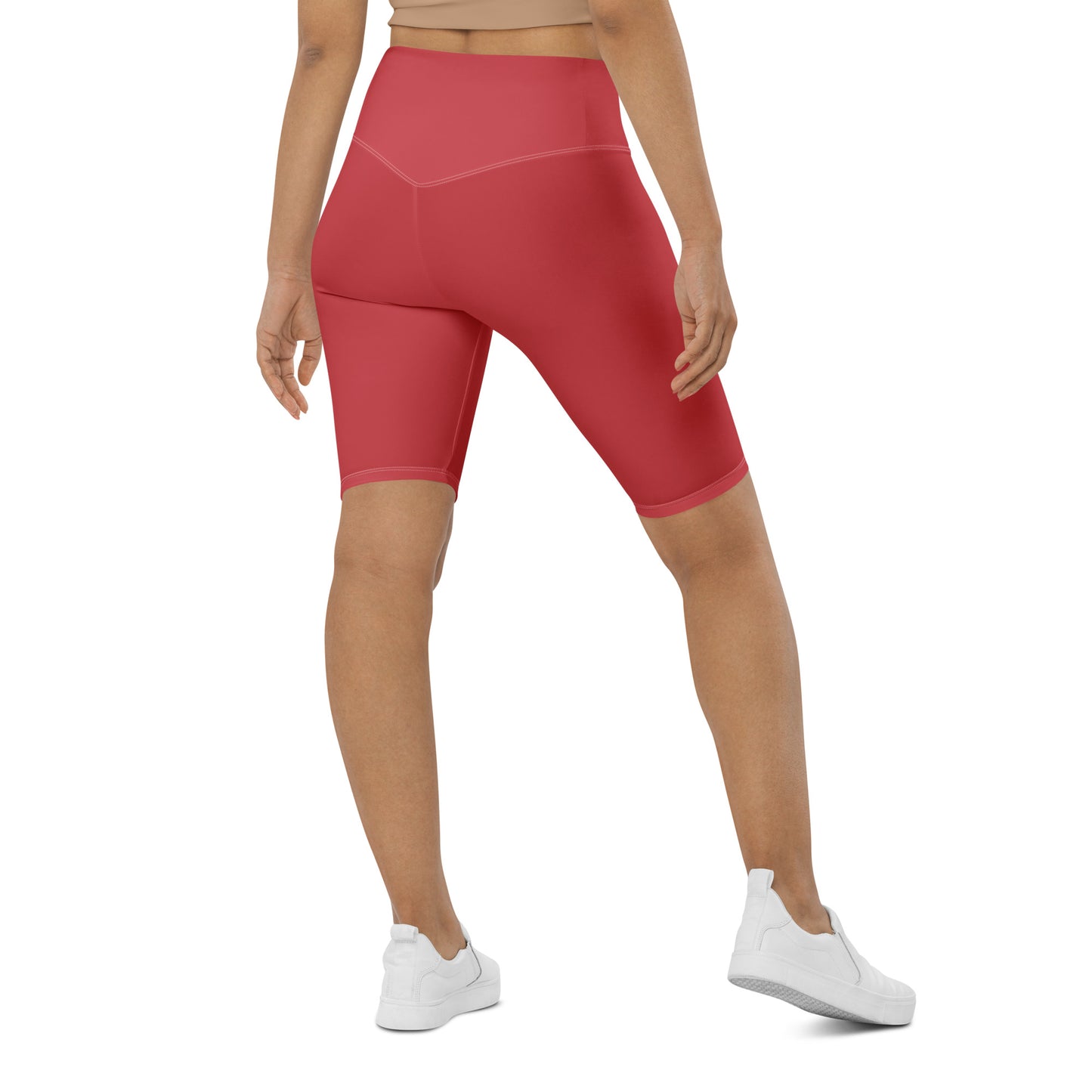 Rose Gold High-Rise Biker Shorts - Activewear Well