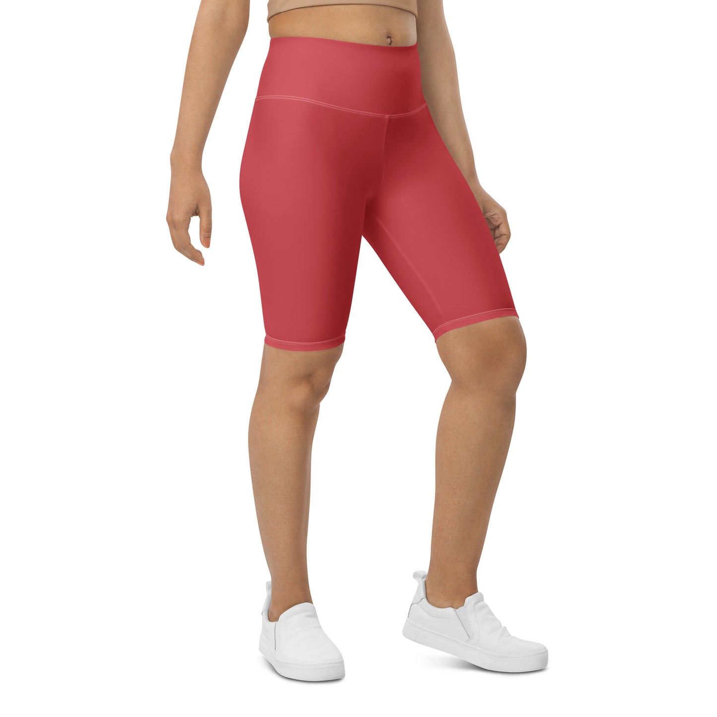 Rose Gold High-Rise Biker Shorts - Activewear Well