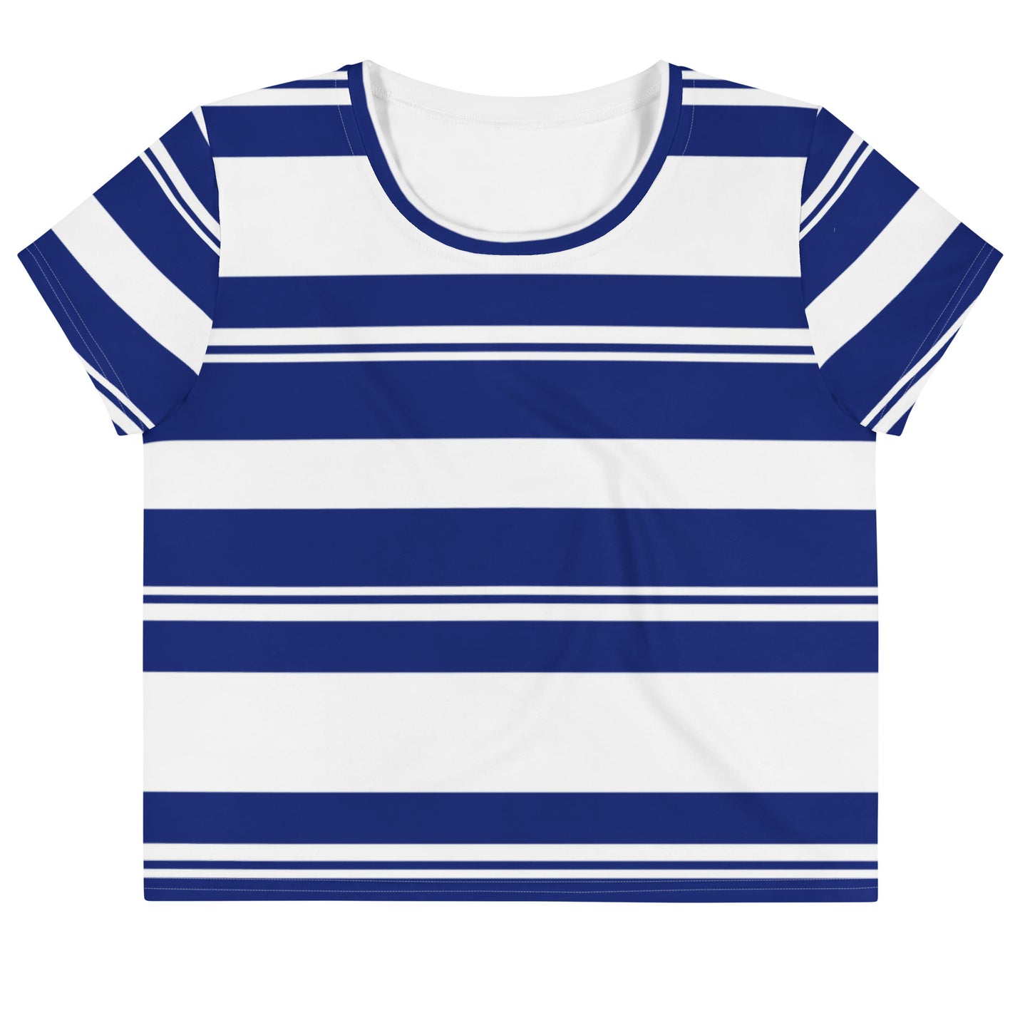 Women's Striped Crop Tee - Activewear Well