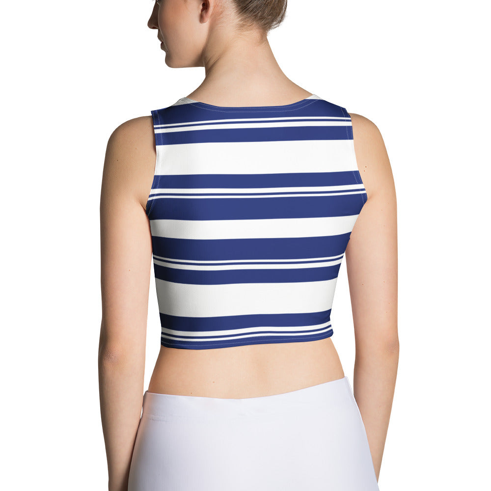 Women's Striped Crop Top - Activewear Well