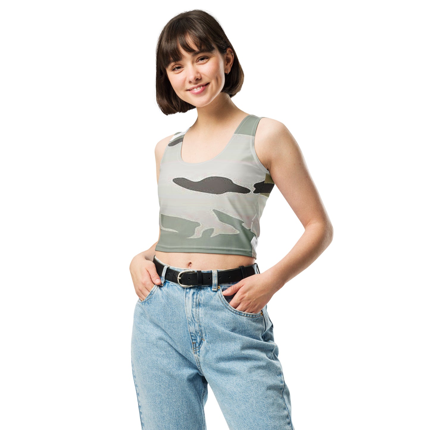 Desert Camo Crop Top - Activewear Well