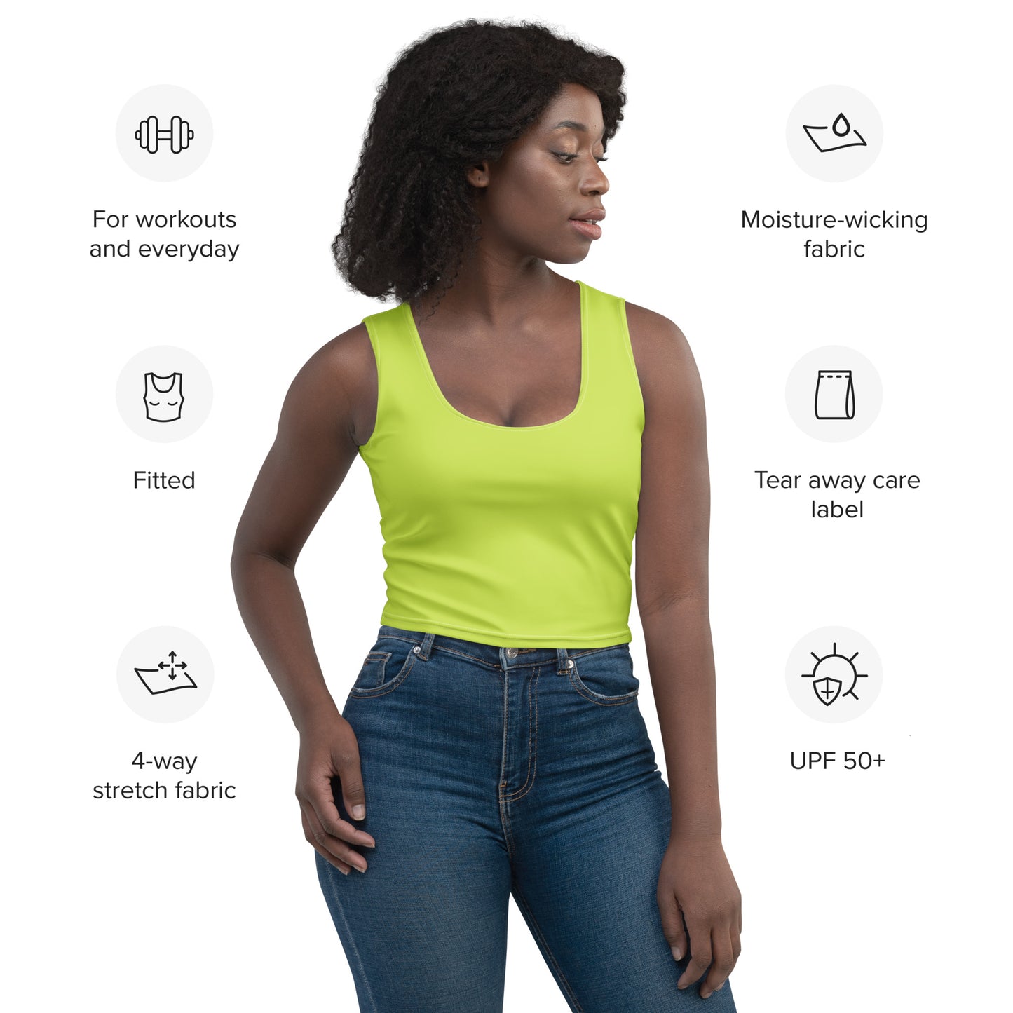 Fluo Crop Top - Activewear Well