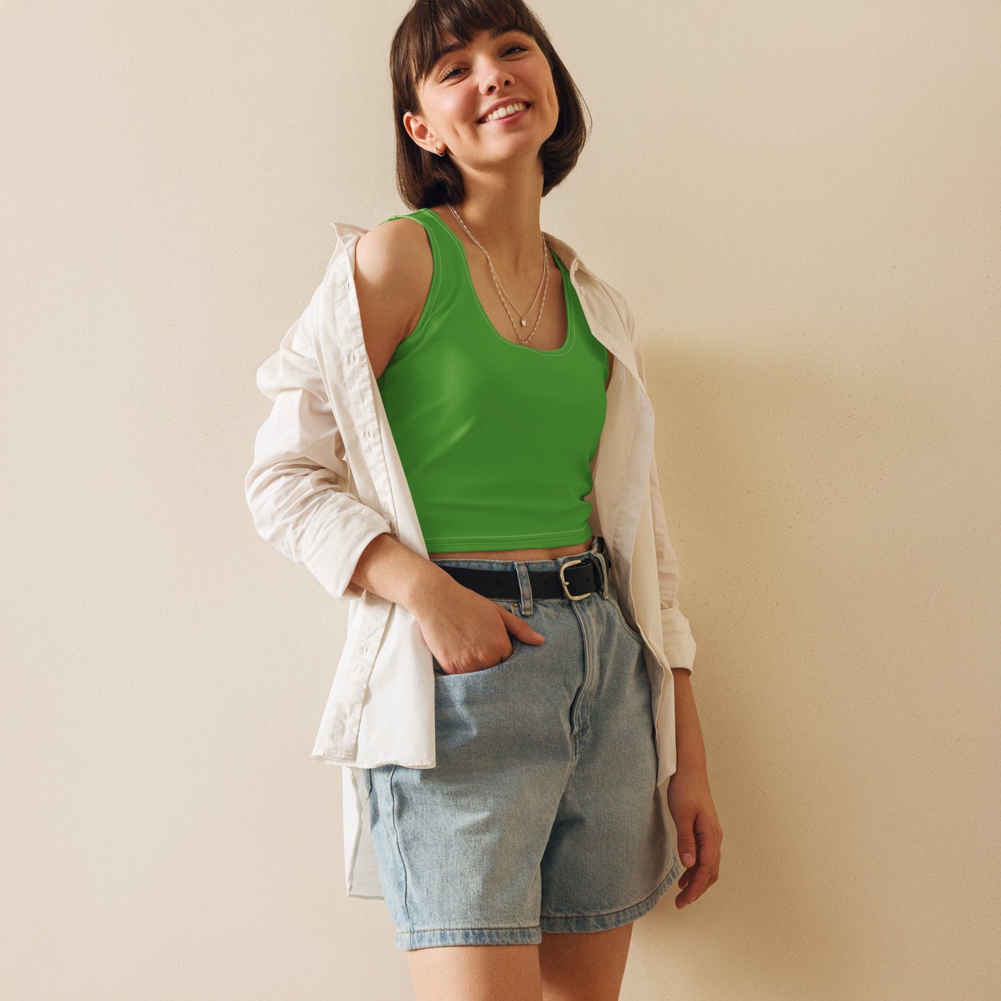 Kelly Green Crop Top - Activewear Well