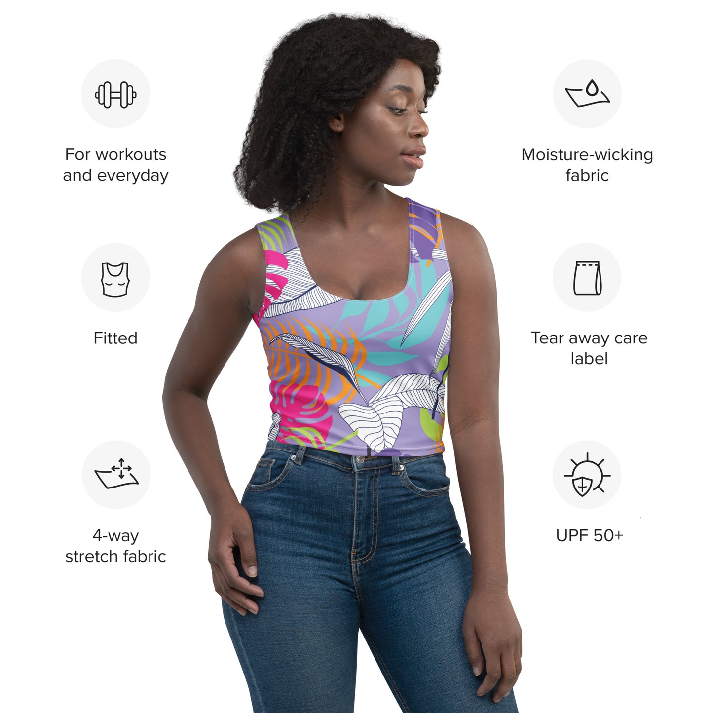Zoe Crop Top - Activewear Well