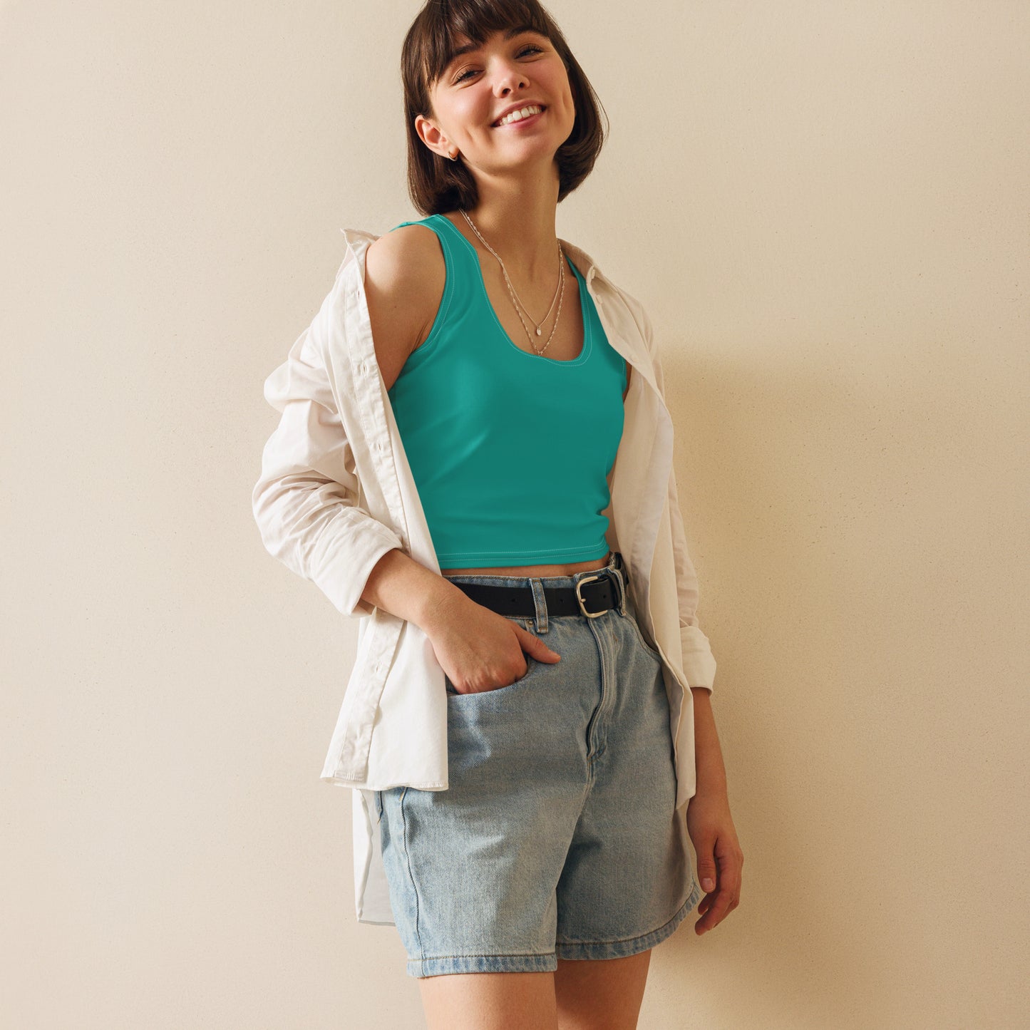 Turquoise Crop Top - Activewear Well