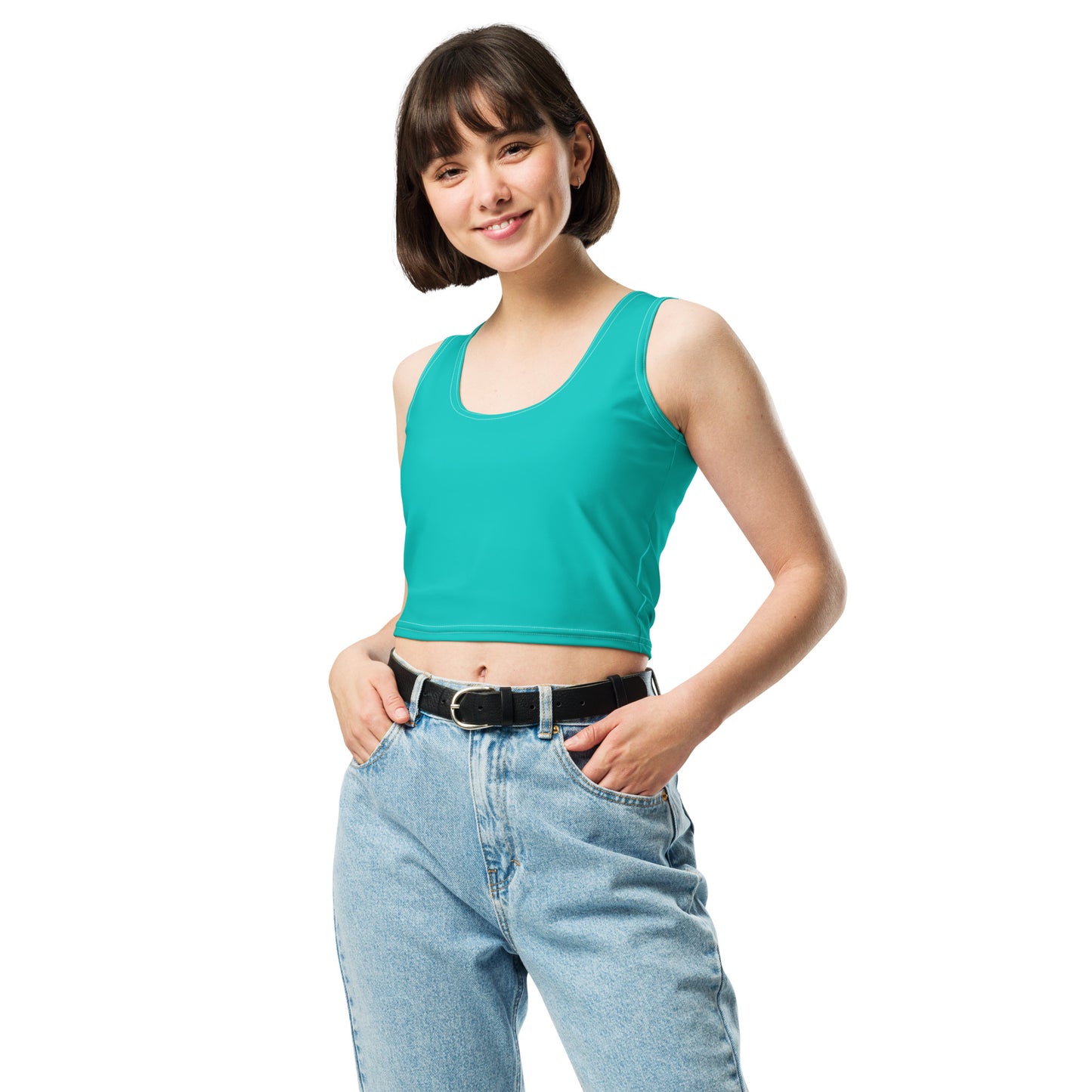 Turquoise Crop Top - Activewear Well