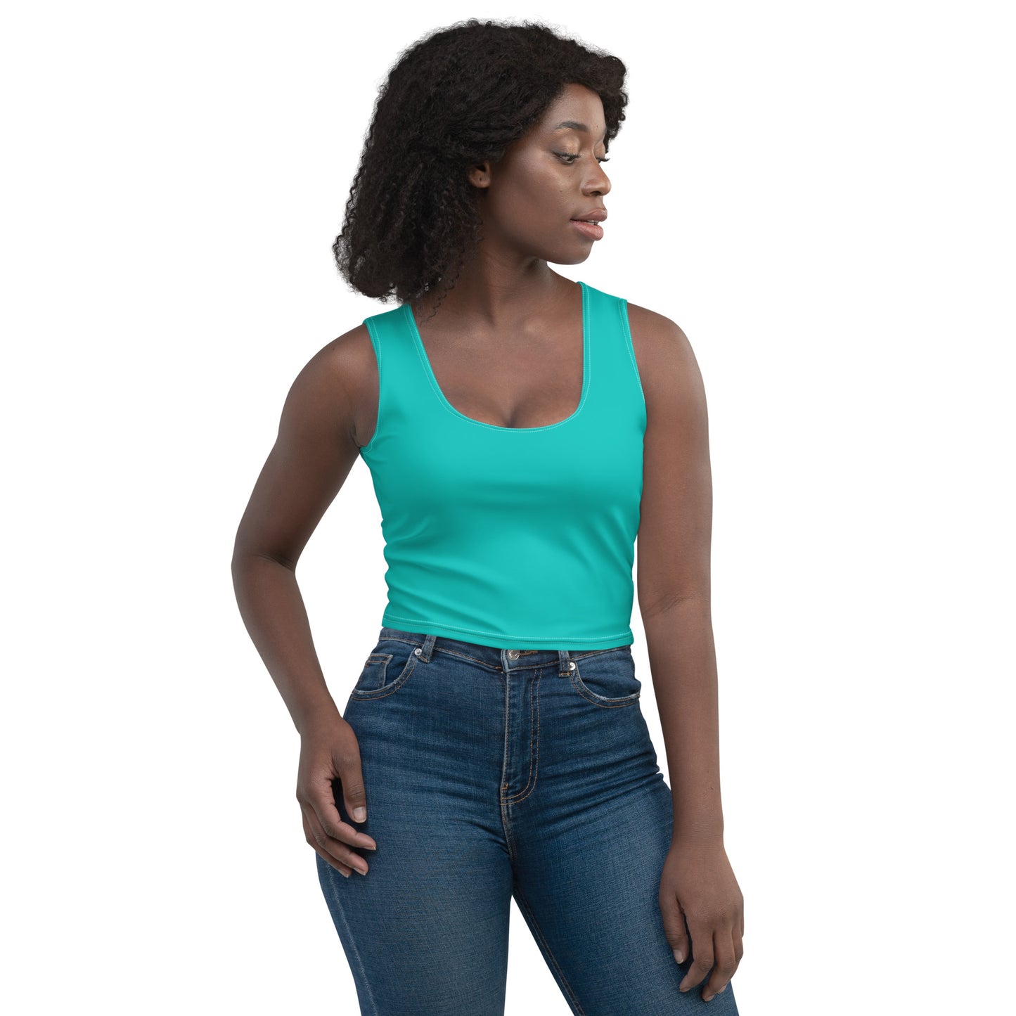 Turquoise Crop Top - Activewear Well