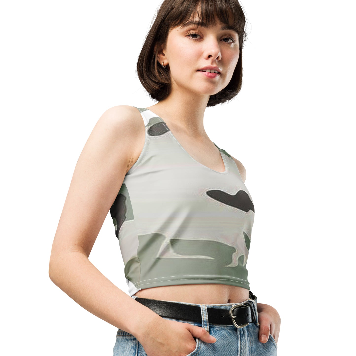 Desert Camo Crop Top - Activewear Well