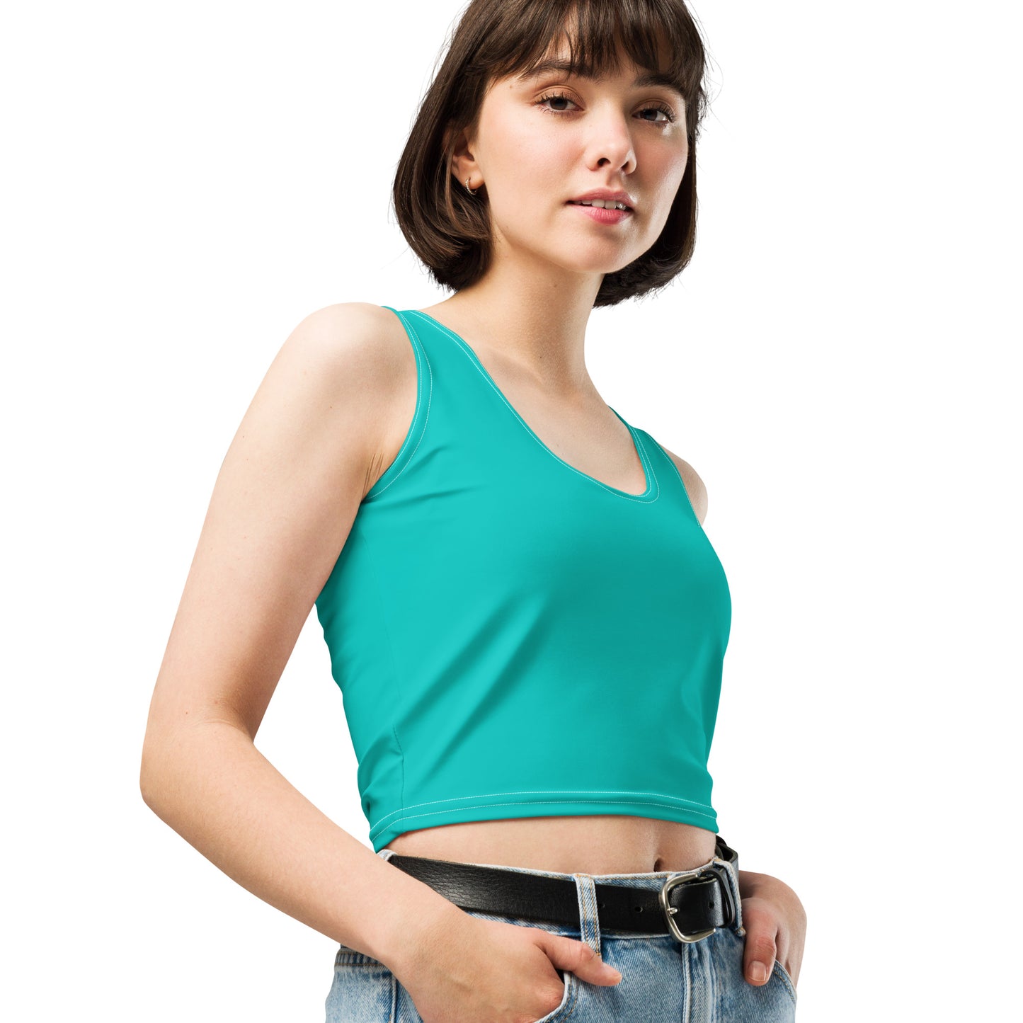 Turquoise Crop Top - Activewear Well