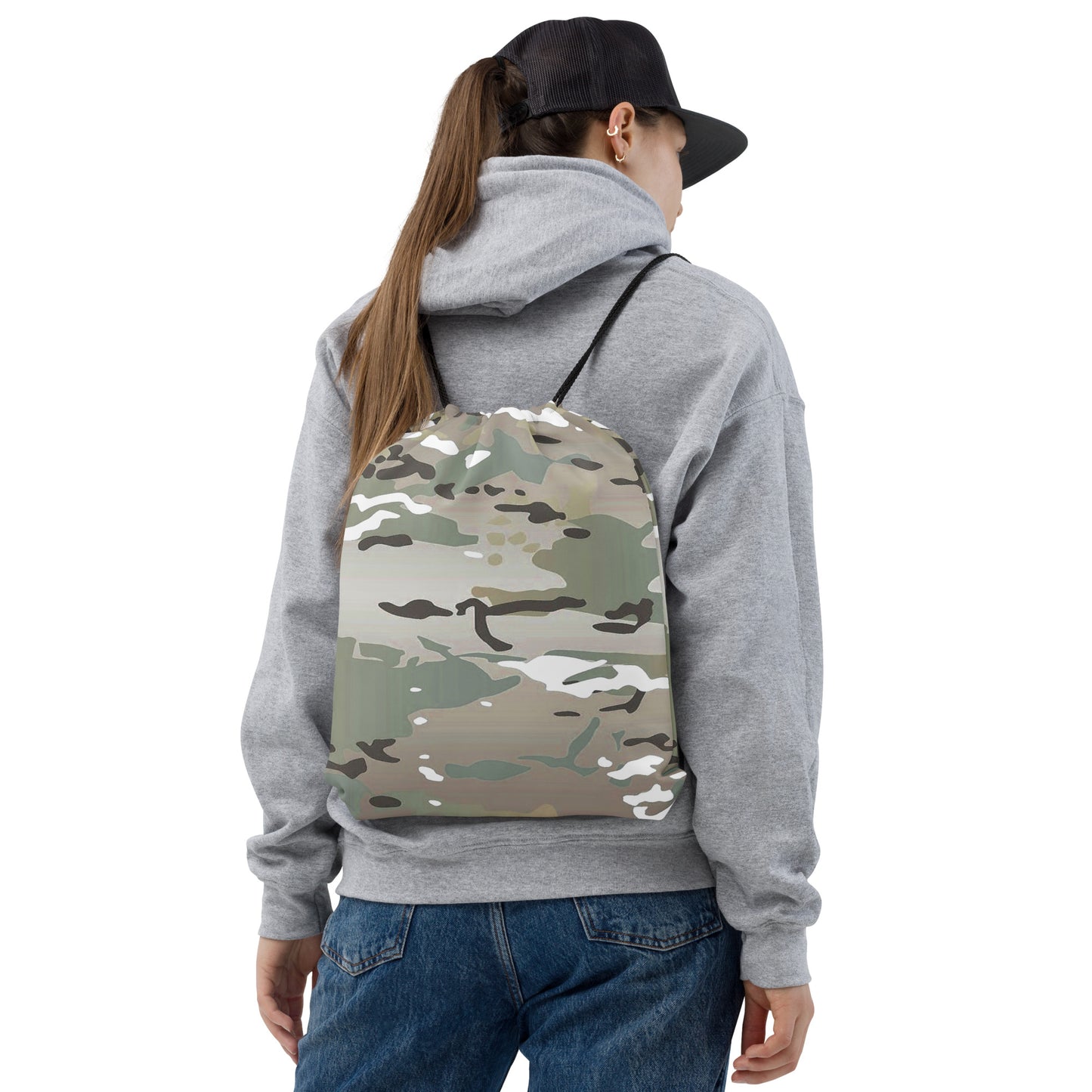 Desert Camo Drawstring Bag - Activewear Well