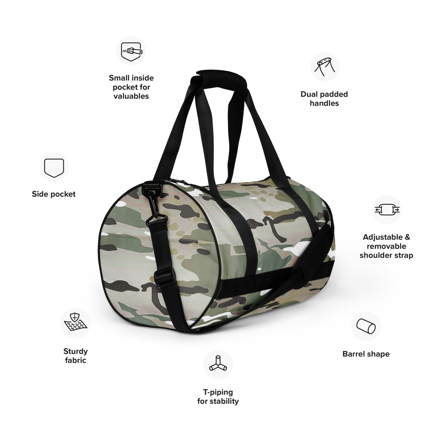 Desert Camo Gym Bag - Activewear Well