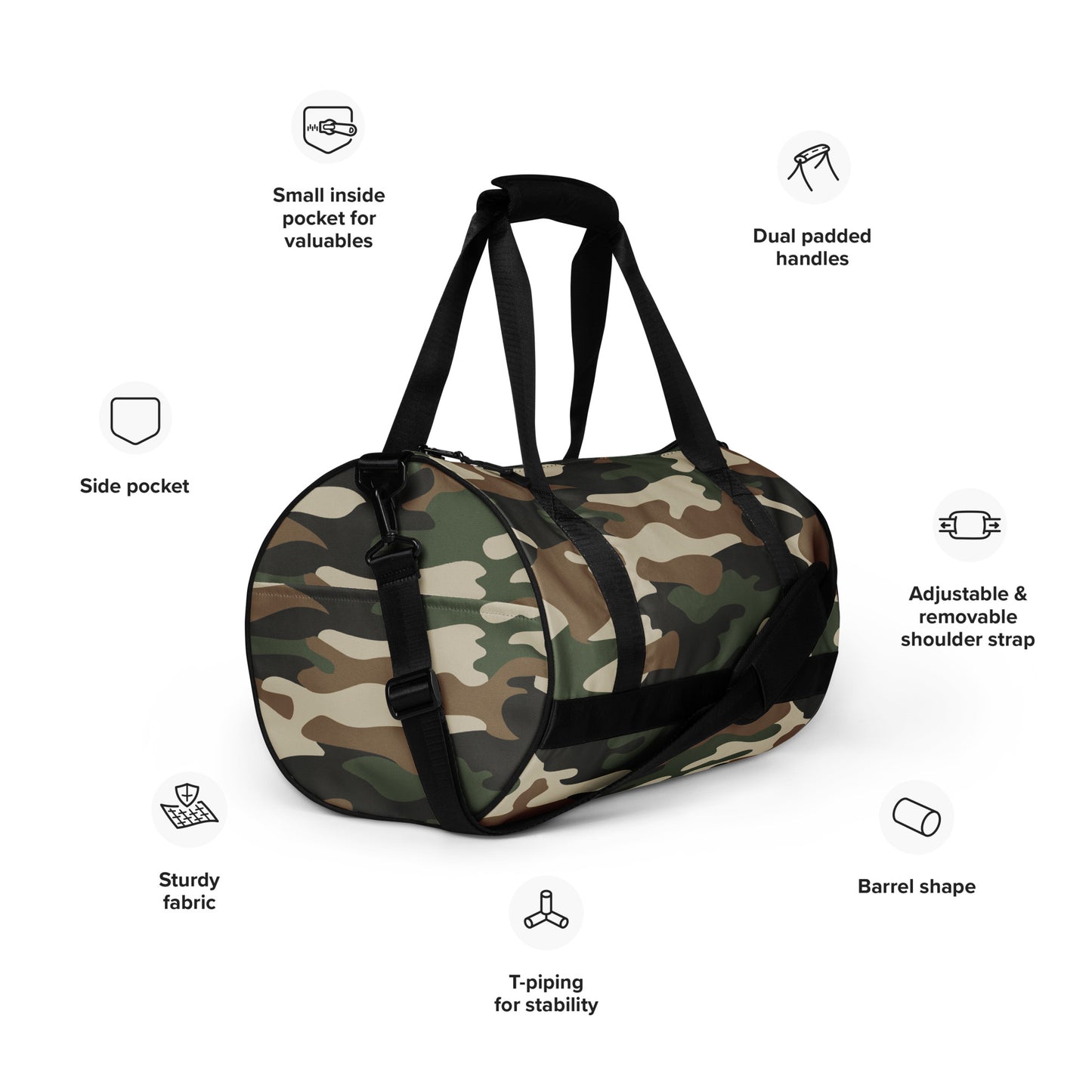 Men's Camo Gym Bag - Activewear Well