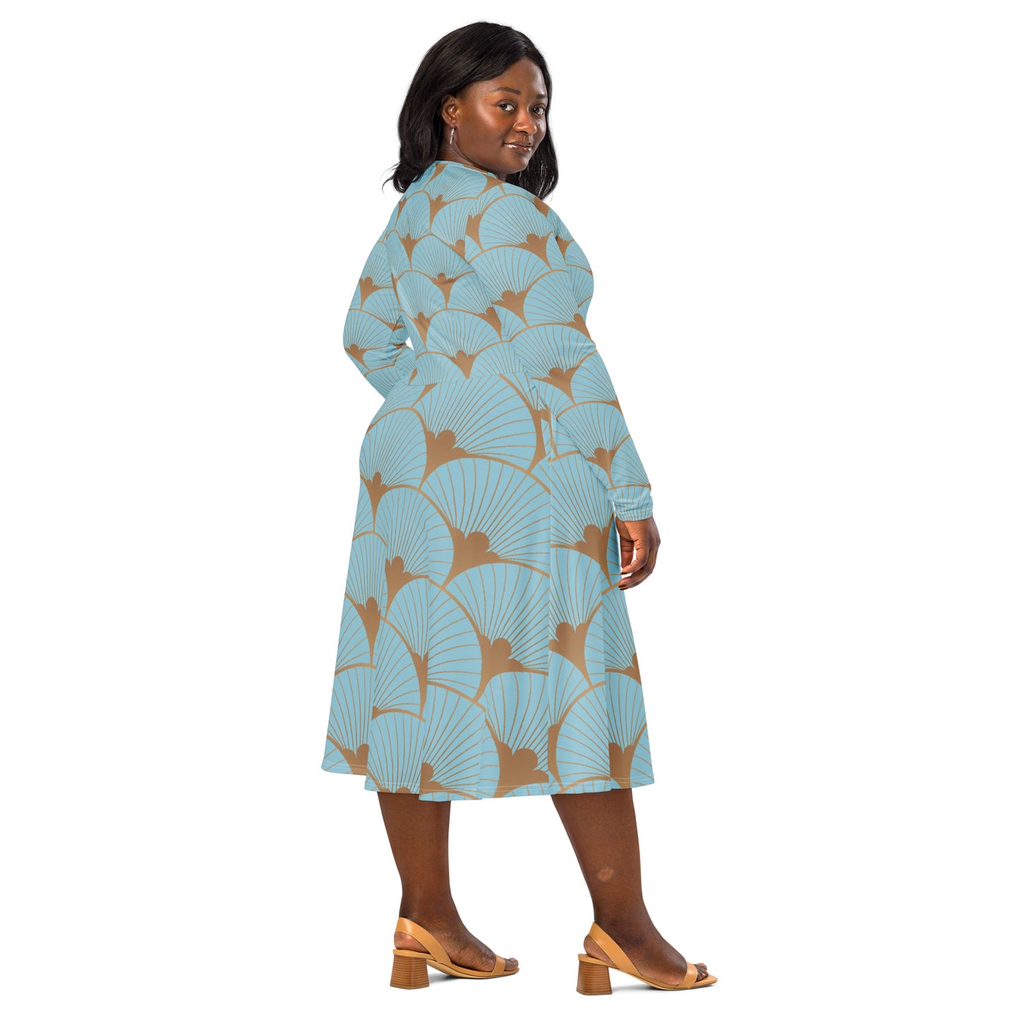 Sophia Long Sleeve Midi Dress - Activewear Well
