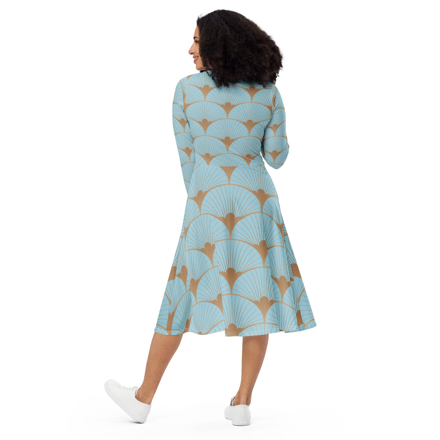 Sophia Long Sleeve Midi Dress - Activewear Well