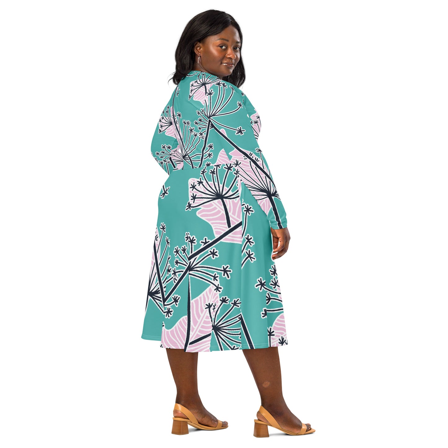 Amalia Long Sleeve Midi Dress - Activewear Well