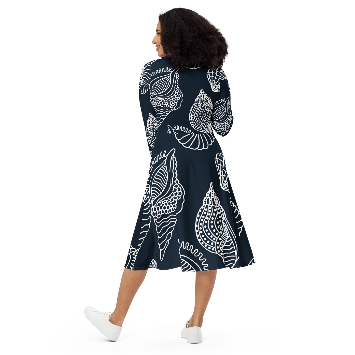 Charlotte Long Sleeve Midi Dress - Activewear Well