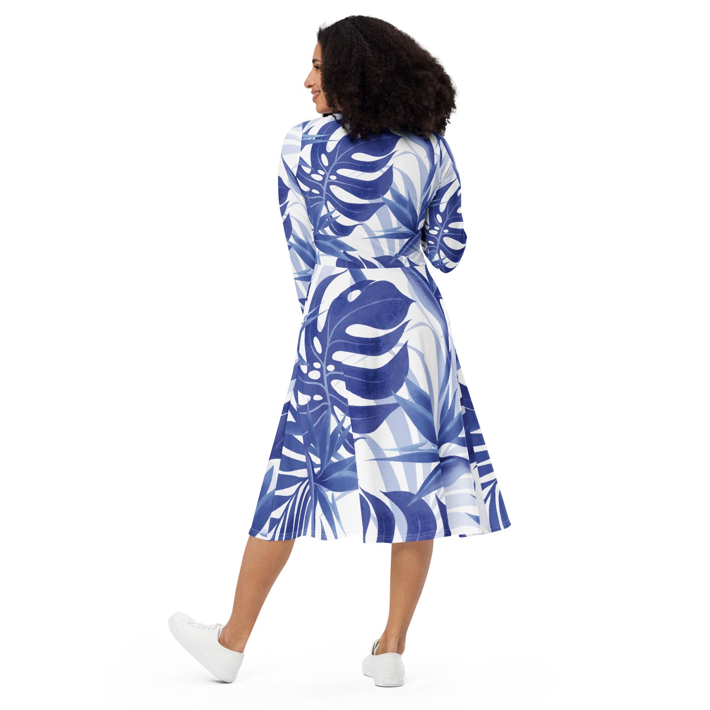 Avril Long Sleeve Midi Dress - Activewear Well