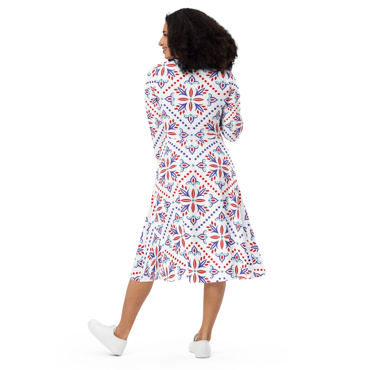 Cassie Long Sleeve Midi Dress - Activewear Well