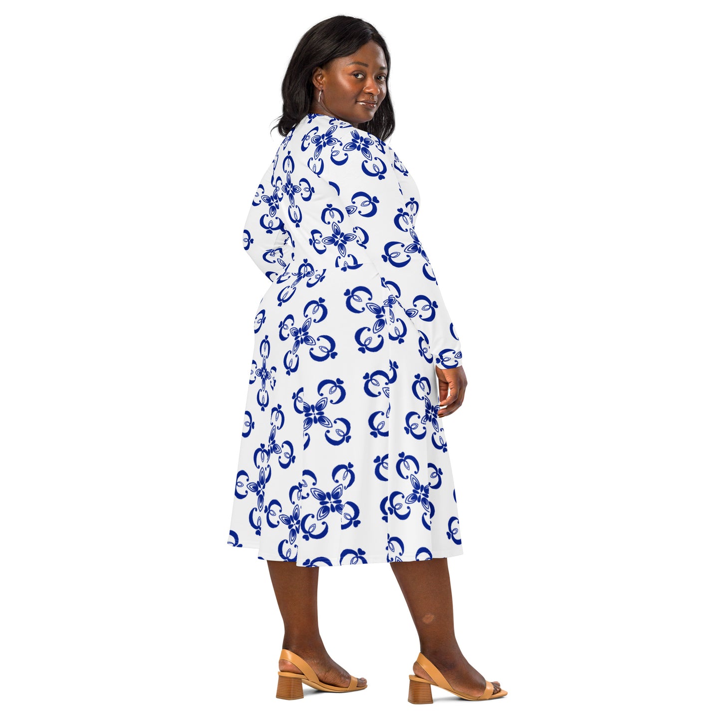 Bella Long Sleeve Midi Dress - Activewear Well