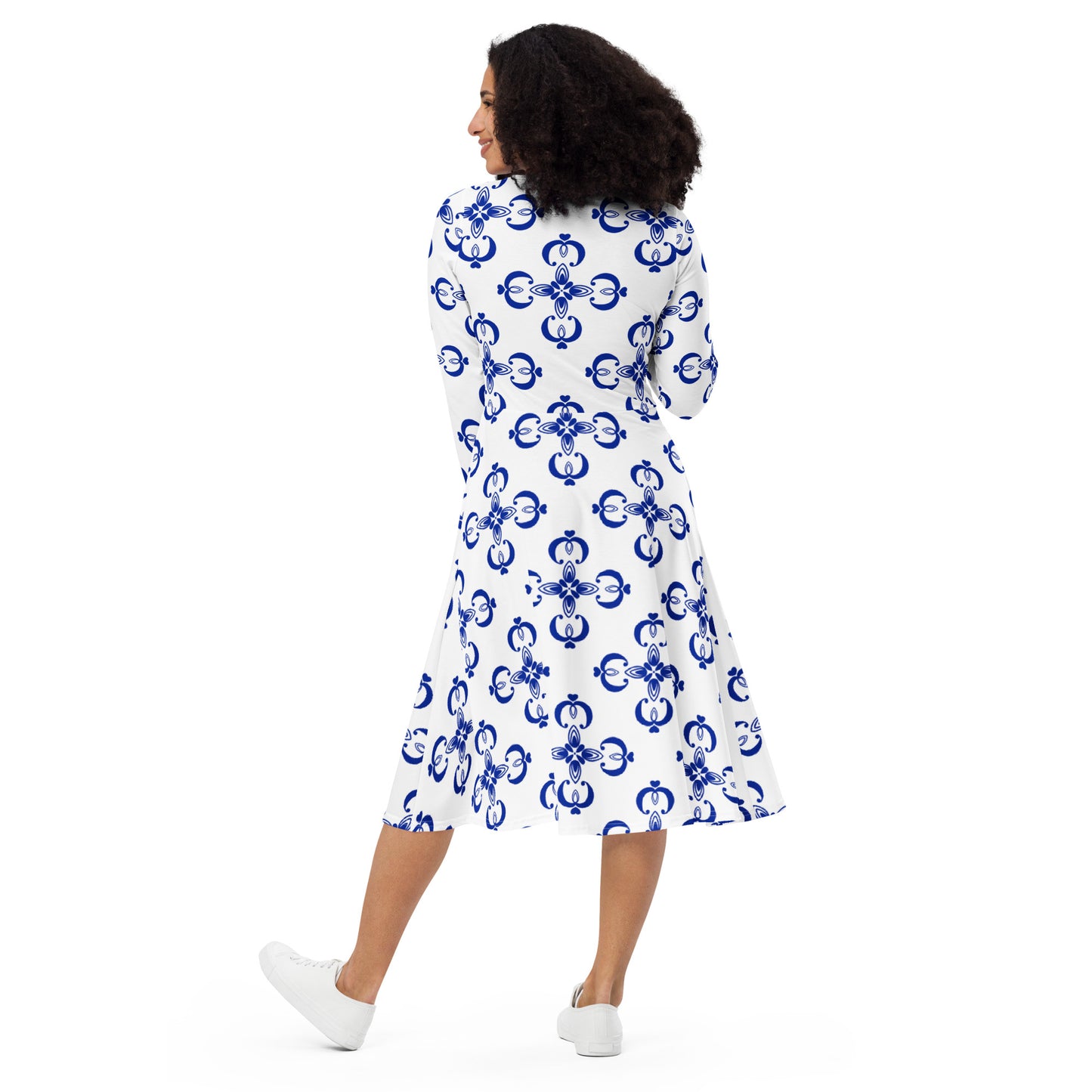 Bella Long Sleeve Midi Dress - Activewear Well
