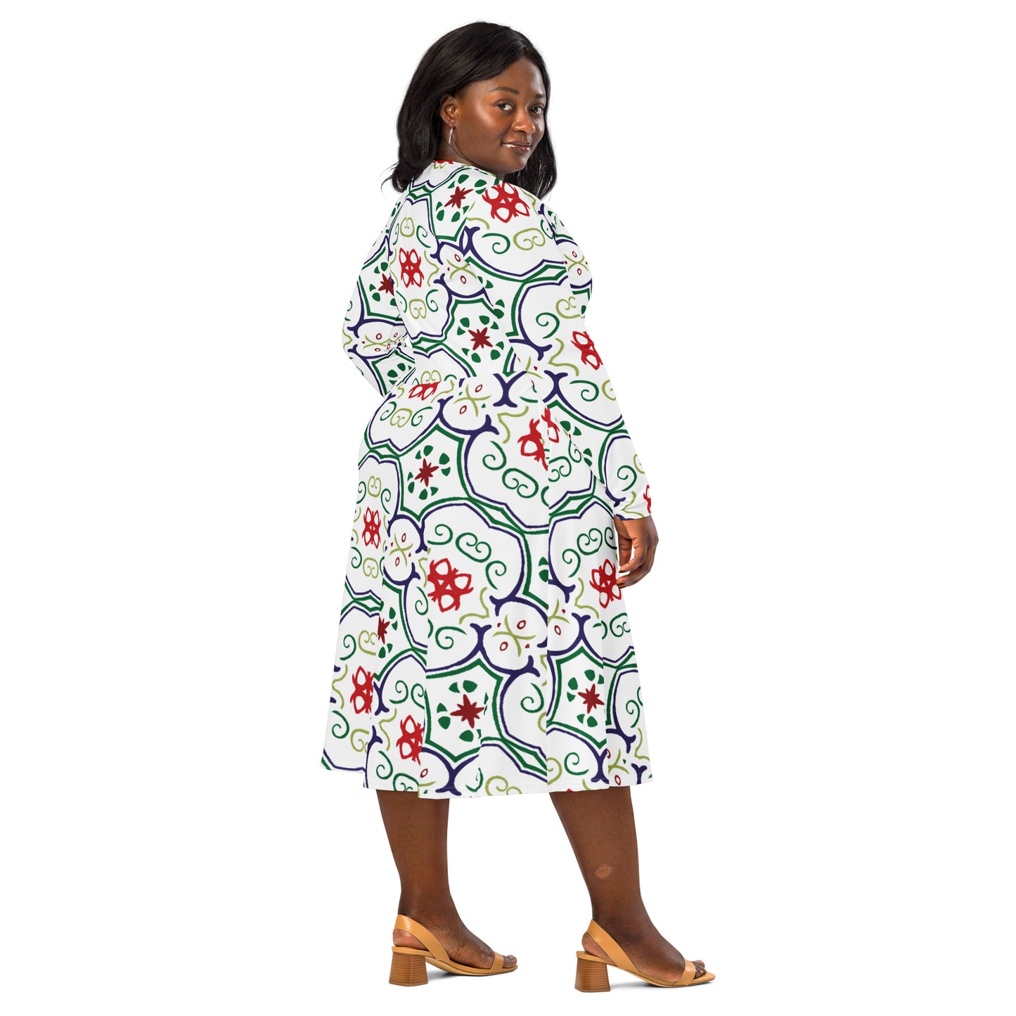 Mia Long Sleeve Midi Dress - Activewear Well