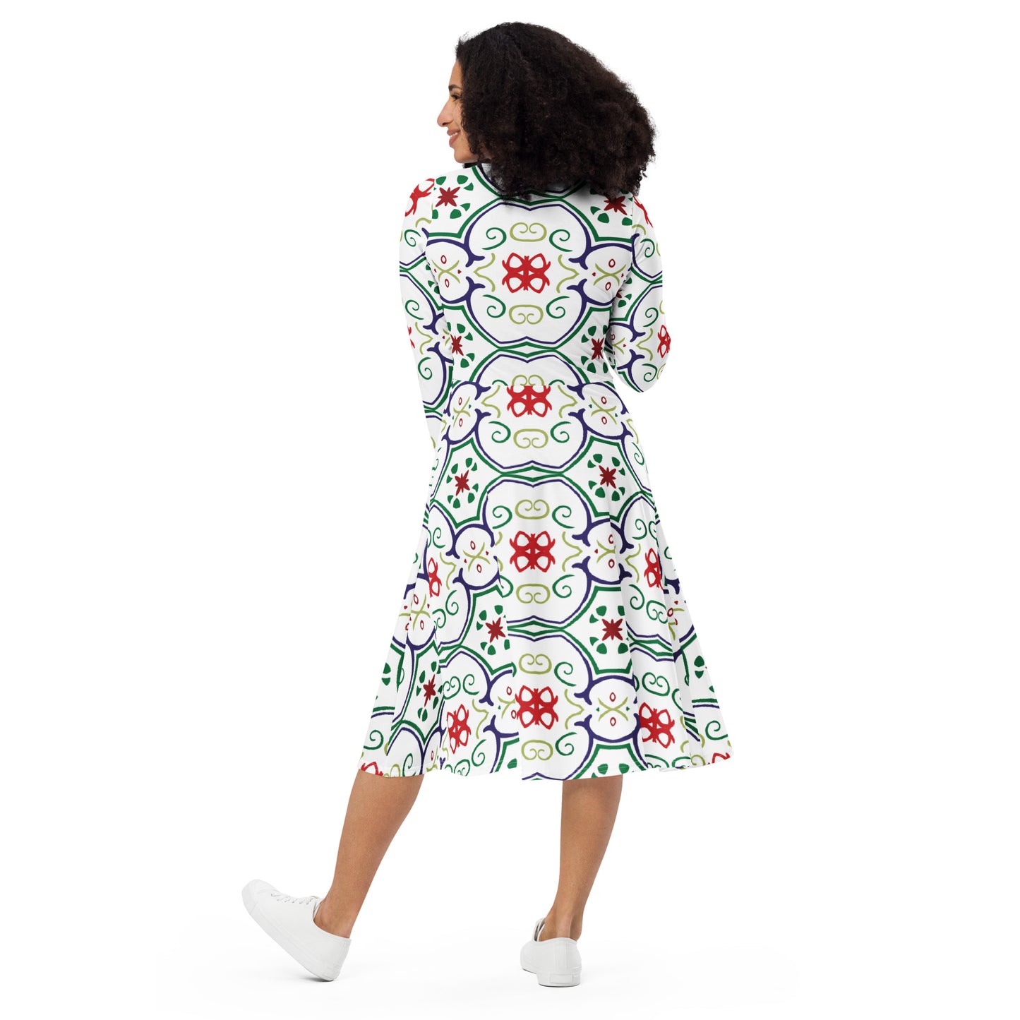 Mia Long Sleeve Midi Dress - Activewear Well