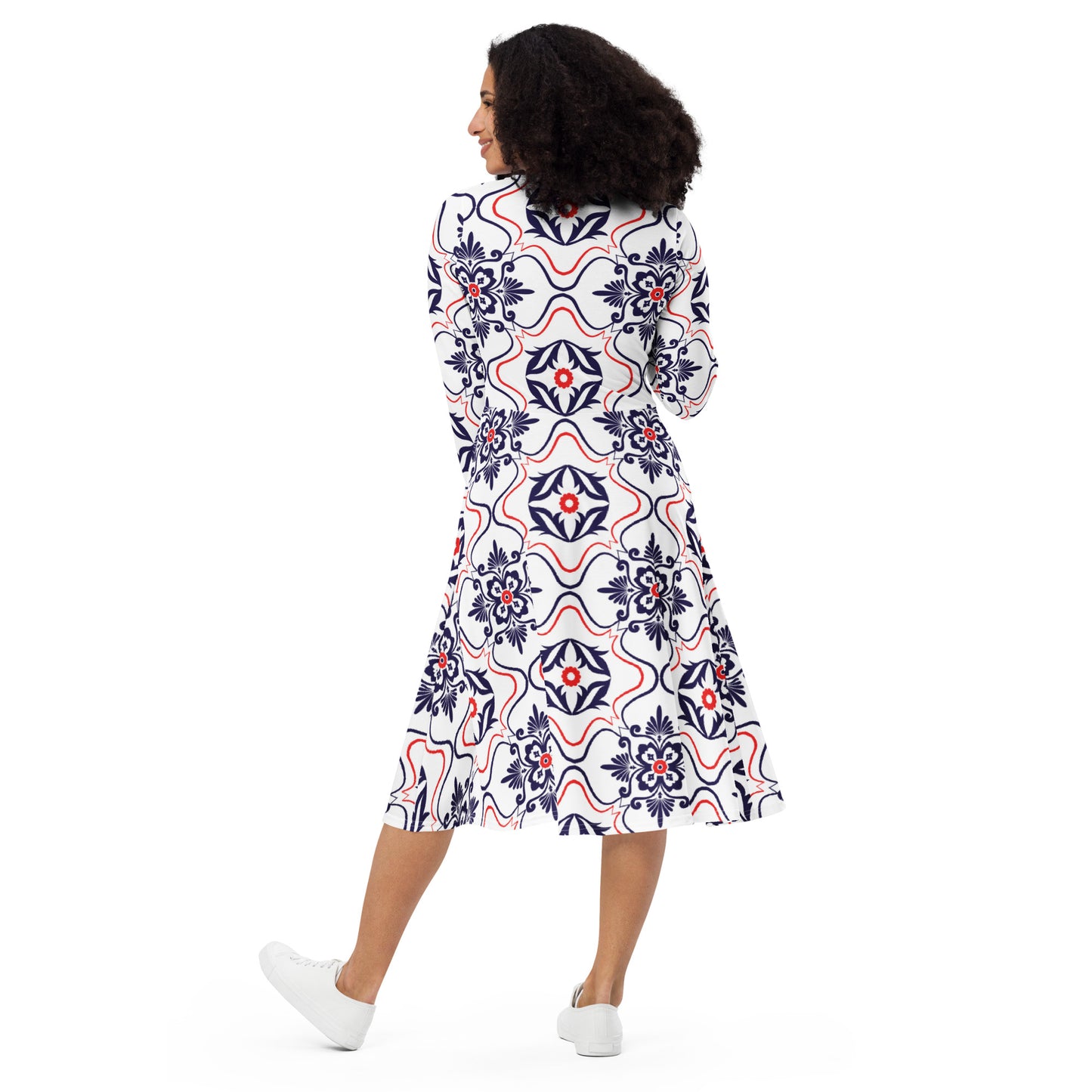 Lana Long Sleeve Midi Dress - Activewear Well