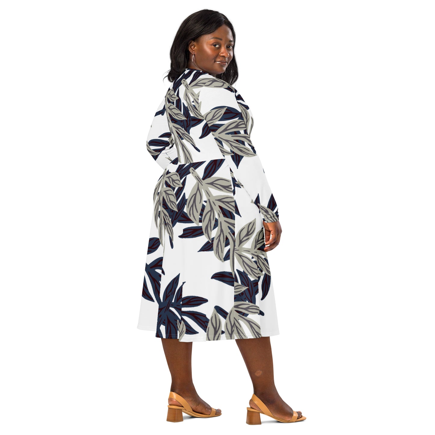 Ashley Long Sleeve Midi Dress - Activewear Well