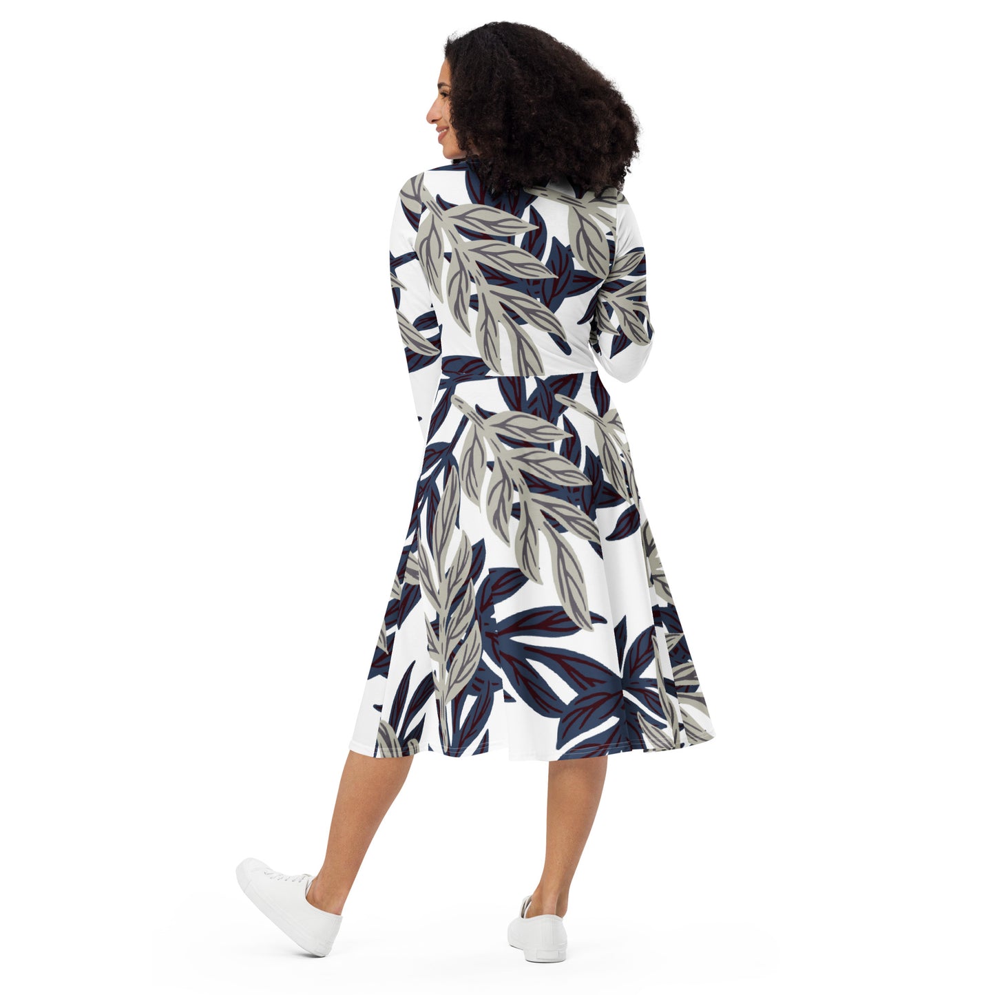 Ashley Long Sleeve Midi Dress - Activewear Well