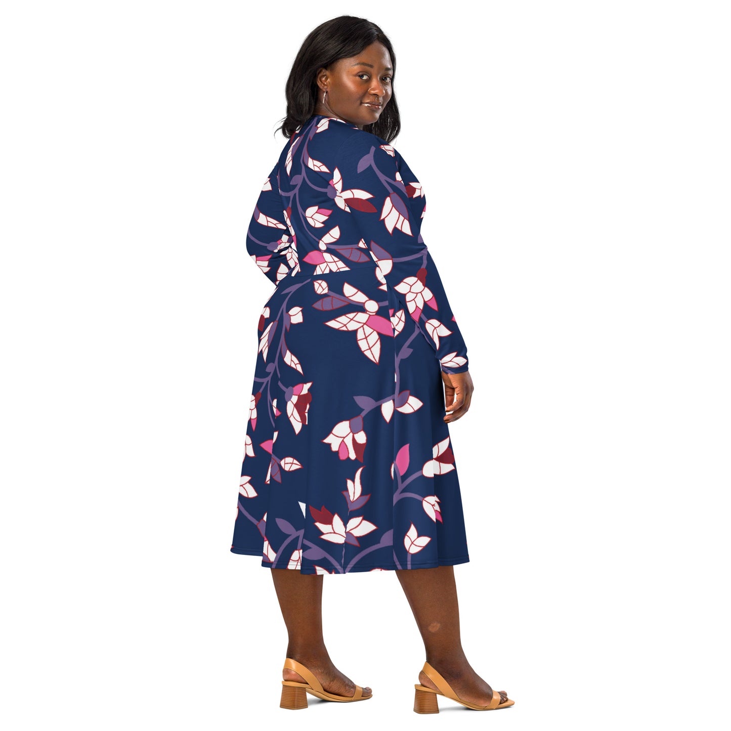 Kelly Long Sleeve Midi Dress - Activewear Well