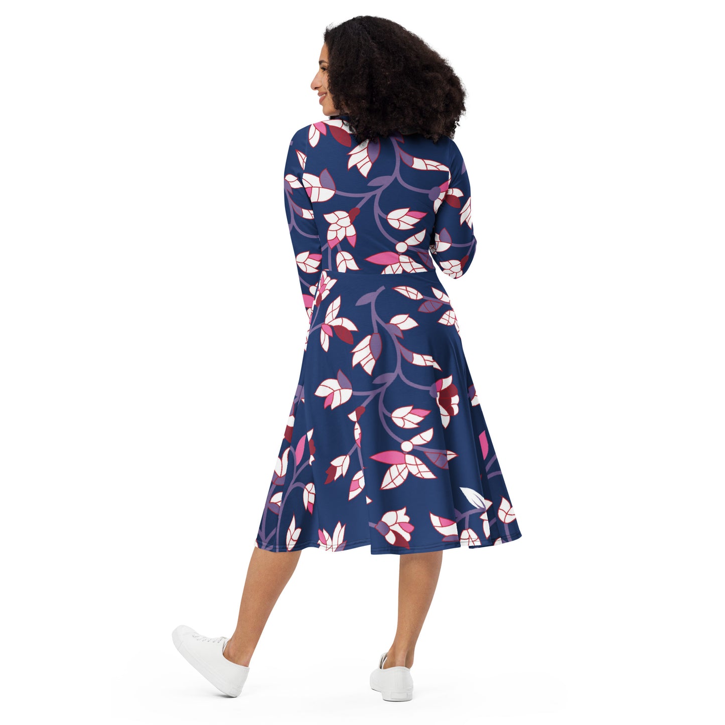 Kelly Long Sleeve Midi Dress - Activewear Well