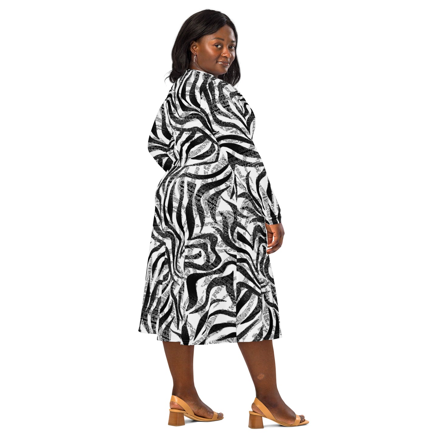 Tiffany Sleeve Midi Dress - Activewear Well