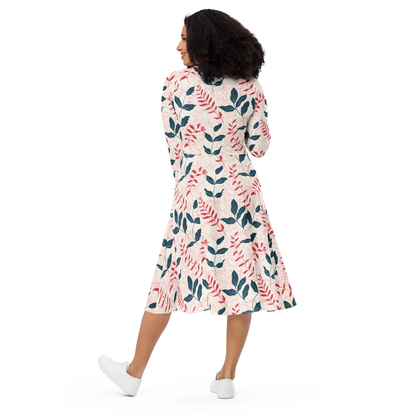 Sally Long Sleeve Midi Dress - Activewear Well