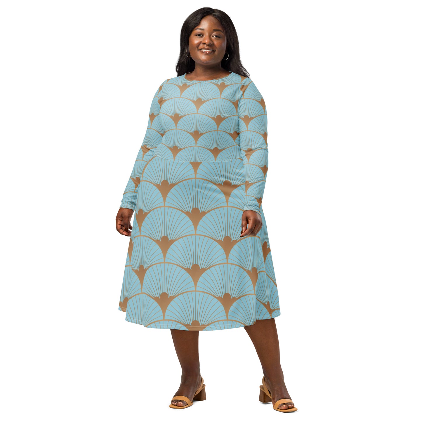 Sophia Long Sleeve Midi Dress - Activewear Well