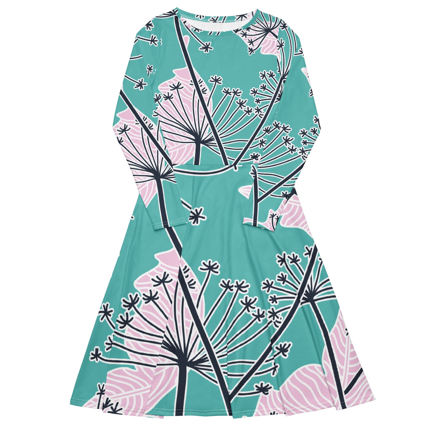 Amalia Long Sleeve Midi Dress - Activewear Well