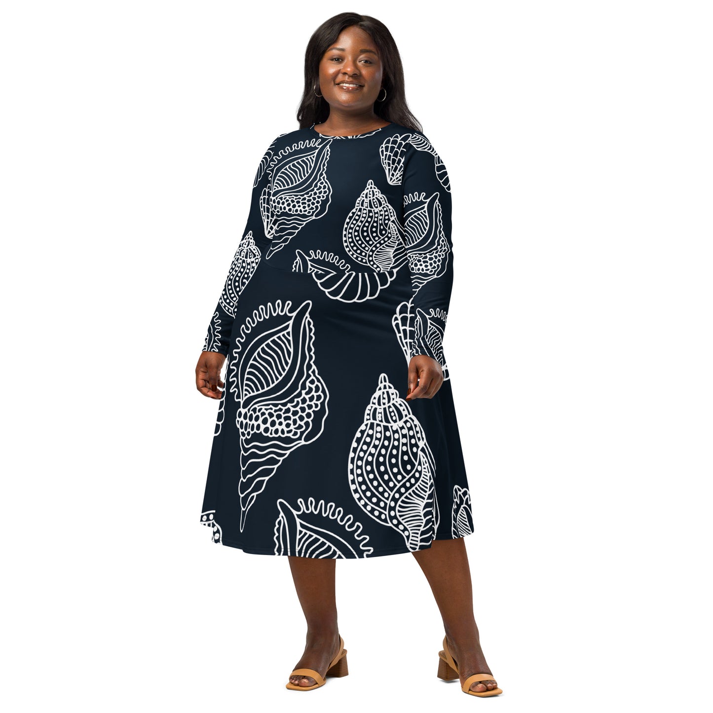 Charlotte Long Sleeve Midi Dress - Activewear Well