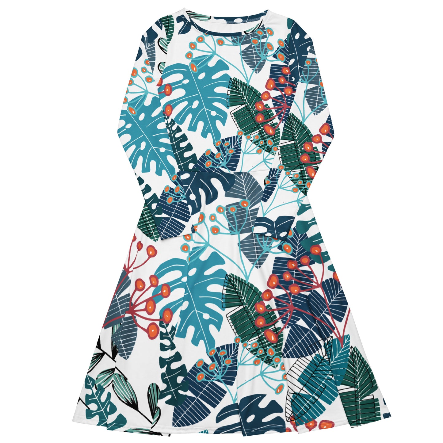Abby Long Sleeve Midi Dress - Activewear Well