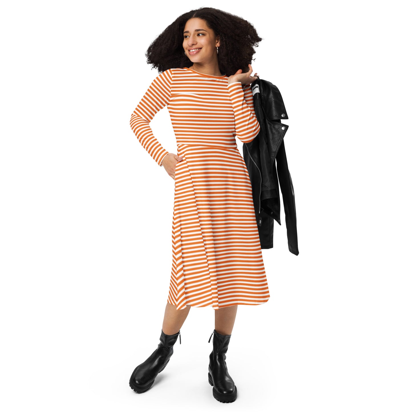 Jenna Long Sleeve Midi Dress - Activewear Well
